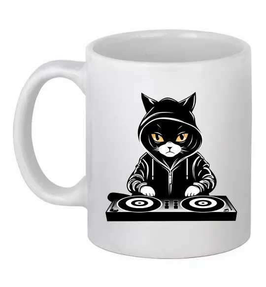 Чашка керамічна DJ CAT Білий фото