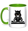 Чашка с цветной ручкой DJ CAT Зеленый фото