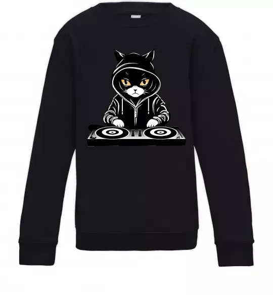 Детский Свитшот DJ CAT Черный фото