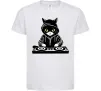 Дитяча футболка DJ CAT Білий фото
