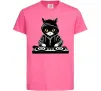 Дитяча футболка DJ CAT Яскраво-рожевий фото