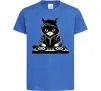 Дитяча футболка DJ CAT Яскраво-синій фото