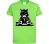 Дитяча футболка DJ CAT Лаймовий фото
