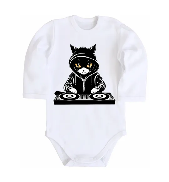Детский боди DJ CAT Белый фото