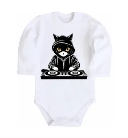 Дитячий бодік DJ CAT Білий фото