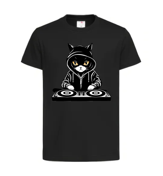 Детская футболка DJ CAT Черный фото