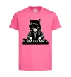 Детская футболка DJ CAT Ярко-розовый фото
