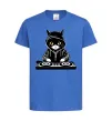 Детская футболка DJ CAT Ярко-синий фото