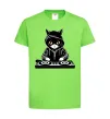 Детская футболка DJ CAT Лаймовый фото