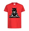 Детская футболка DJ CAT Красный фото