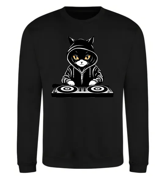 Світшот DJ CAT Чорний фото