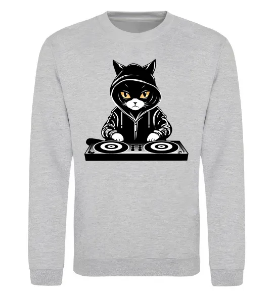 Світшот DJ CAT Сірий меланж фото