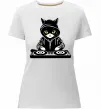 Женская премиум футболка DJ CAT Белый фото