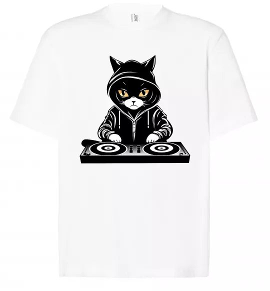 Футболка Оверсайз DJ CAT Белый фото