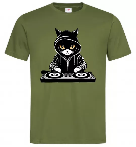 Мужская футболка DJ CAT Оливковый фото