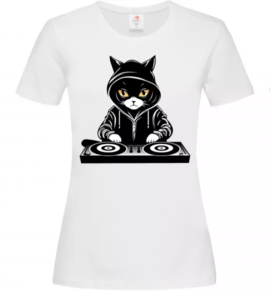 Женская футболка DJ CAT Белый фото