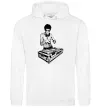 Чоловіча толстовка (худі) DJ Bruce Lee Білий фото