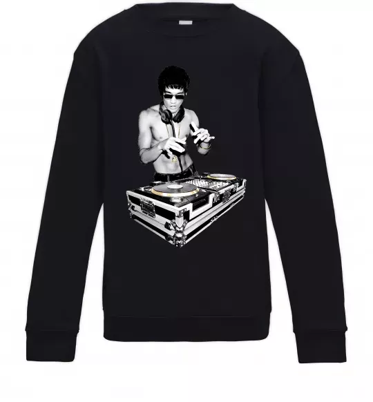 Детский Свитшот DJ Bruce Lee Черный фото