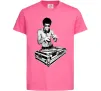 Дитяча футболка DJ Bruce Lee Яскраво-рожевий фото