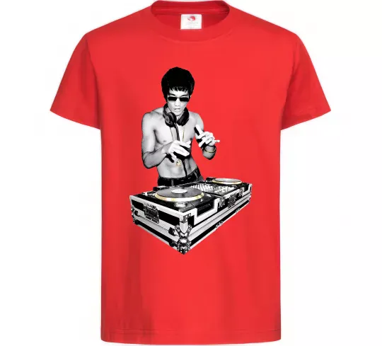 Дитяча футболка DJ Bruce Lee Червоний фото