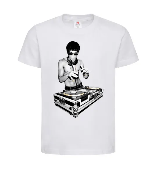 Детская футболка DJ Bruce Lee Белый фото