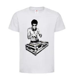 Дитяча футболка DJ Bruce Lee Білий фото