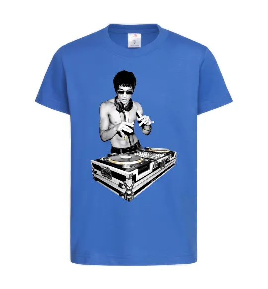 Детская футболка DJ Bruce Lee Ярко-синий фото