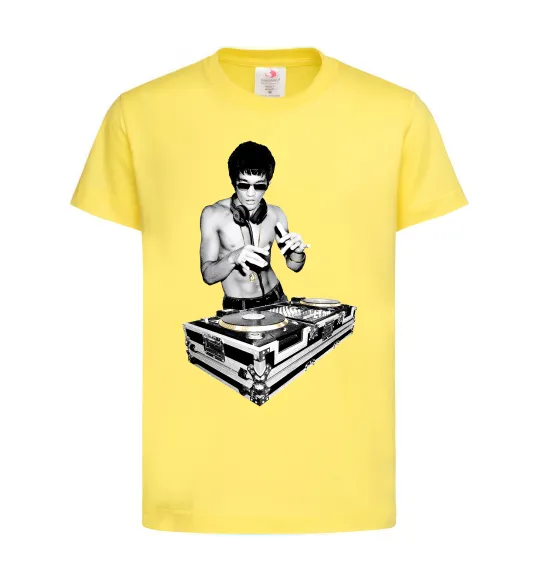 Детская футболка DJ Bruce Lee Лимонный фото