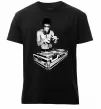 Мужская премиум футболка DJ Bruce Lee Черный фото