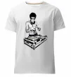 Мужская премиум футболка DJ Bruce Lee Белый фото