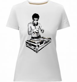 Жіноча преміум футболка DJ Bruce Lee