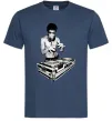Мужская футболка DJ Bruce Lee Темно-синий фото