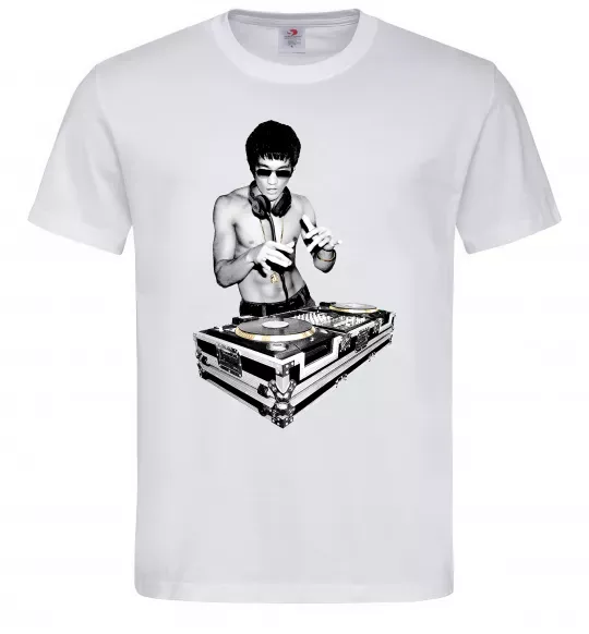 Мужская футболка DJ Bruce Lee Белый фото