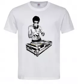 Мужская футболка DJ Bruce Lee Белый фото
