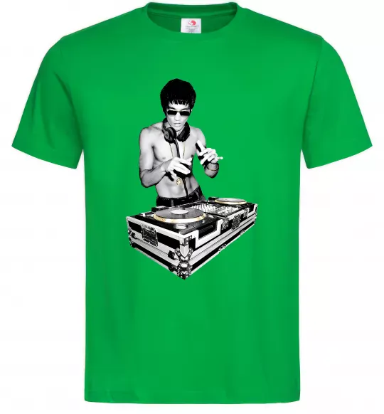 Мужская футболка DJ Bruce Lee Зеленый фото