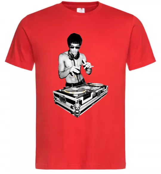 Мужская футболка DJ Bruce Lee Красный фото