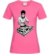 Жіноча футболка DJ Bruce Lee Яскраво-рожевий фото