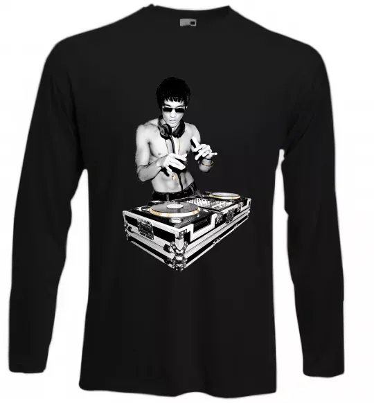 Лонгслів DJ Bruce Lee Чорний фото