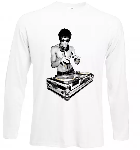 Лонгслів DJ Bruce Lee Білий фото