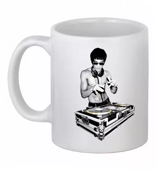 Чашка керамічна DJ Bruce Lee Білий фото