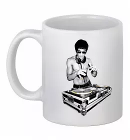 Чашка керамическая Cat DJ Белый фото Чашка керамическая Cat DJ Белый фото