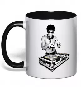 Чашка с цветной ручкой DJ CAT Черный фото