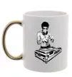Чашка з кольоровою ручкою DJ Bruce Lee Золото фото