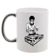 Чашка з кольоровою ручкою DJ Bruce Lee Срібло фото