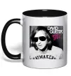 Чашка с цветной ручкой David Guetta One love Черный фото