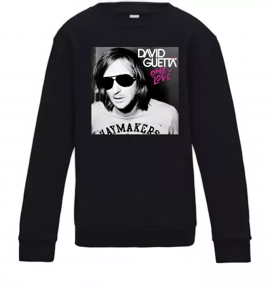 Детский Свитшот David Guetta One love Черный фото