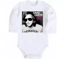 Детский боди Garrix Martin logo Белый фото