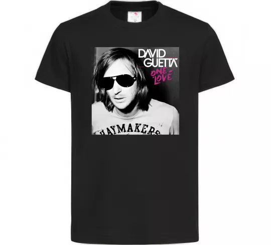 Дитяча футболка David Guetta One love Чорний фото