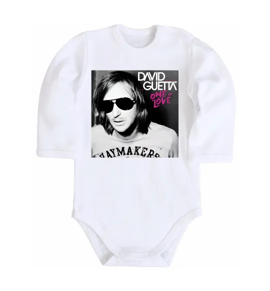 Детский боди David Guetta One love Белый фото