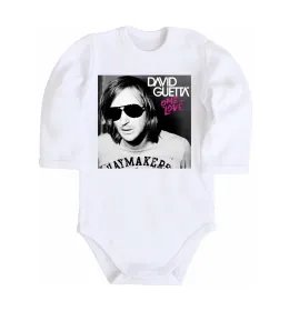 Дитячий бодік David Guetta One love Білий фото